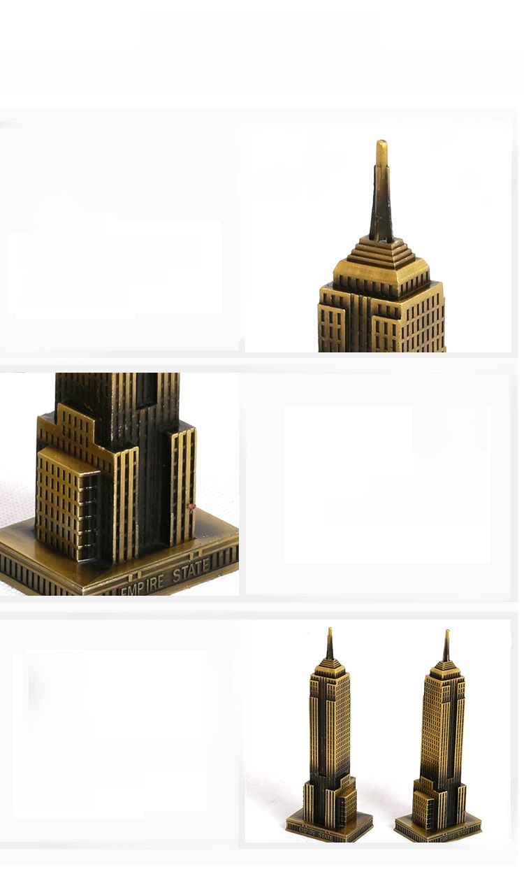 Metal süsler Empire State Binası Amerikan gökdelen modeli ev yaratıcı süsler çekim aksesuarları üreticileri adına_voghion.com