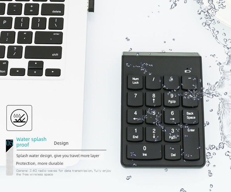 Keypad Finance Securities Bank Digital Wireless Switch-Free Notebook Desktop USB Wired 19 Keys_voghion.com
