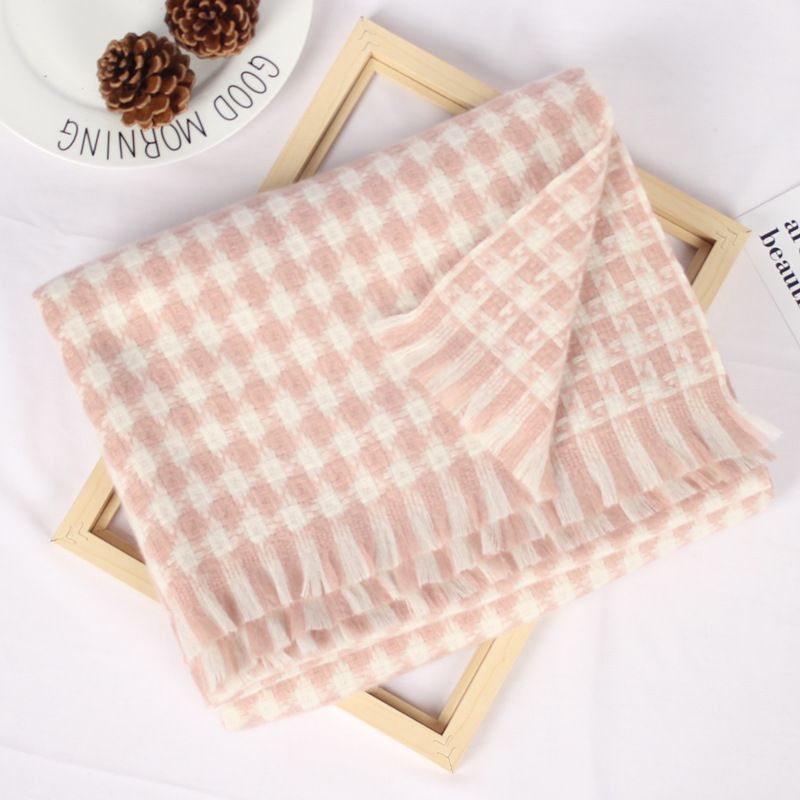 Neue diamant karierten für frauen herbst und winter Koreanische version, kaschmir warme schal, verdickt_voghion.com