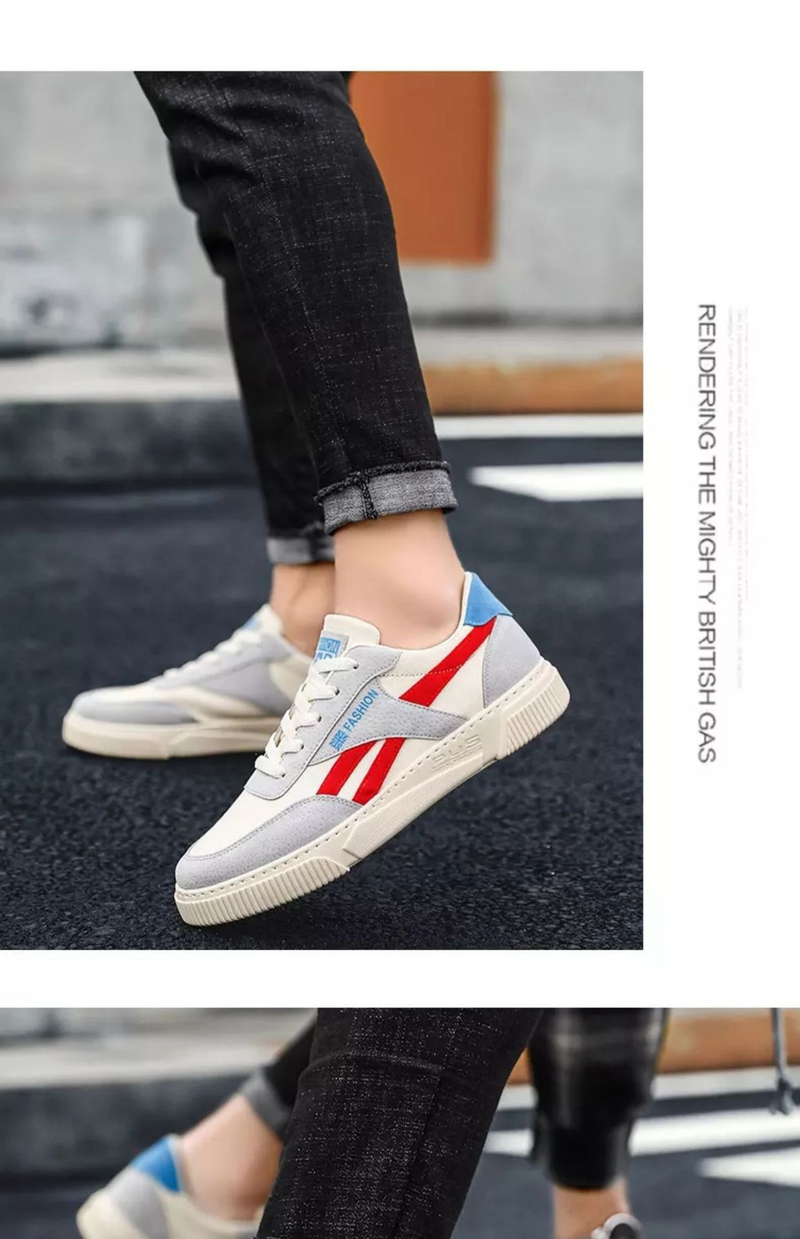 Jarní 2024 Nové sportovní trendy všestranné ležérní prkno boty, elegantní plátěné pánské boty_voghion.com