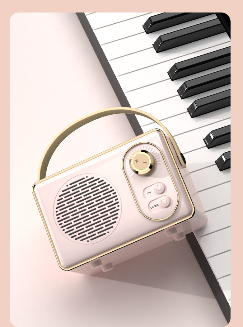 Cross-Border Retro Space Capsule Bluetooth Speaker Gift Radio Mobile Phone High-End Home Nostalgic Super Bass Sound_voghion.com