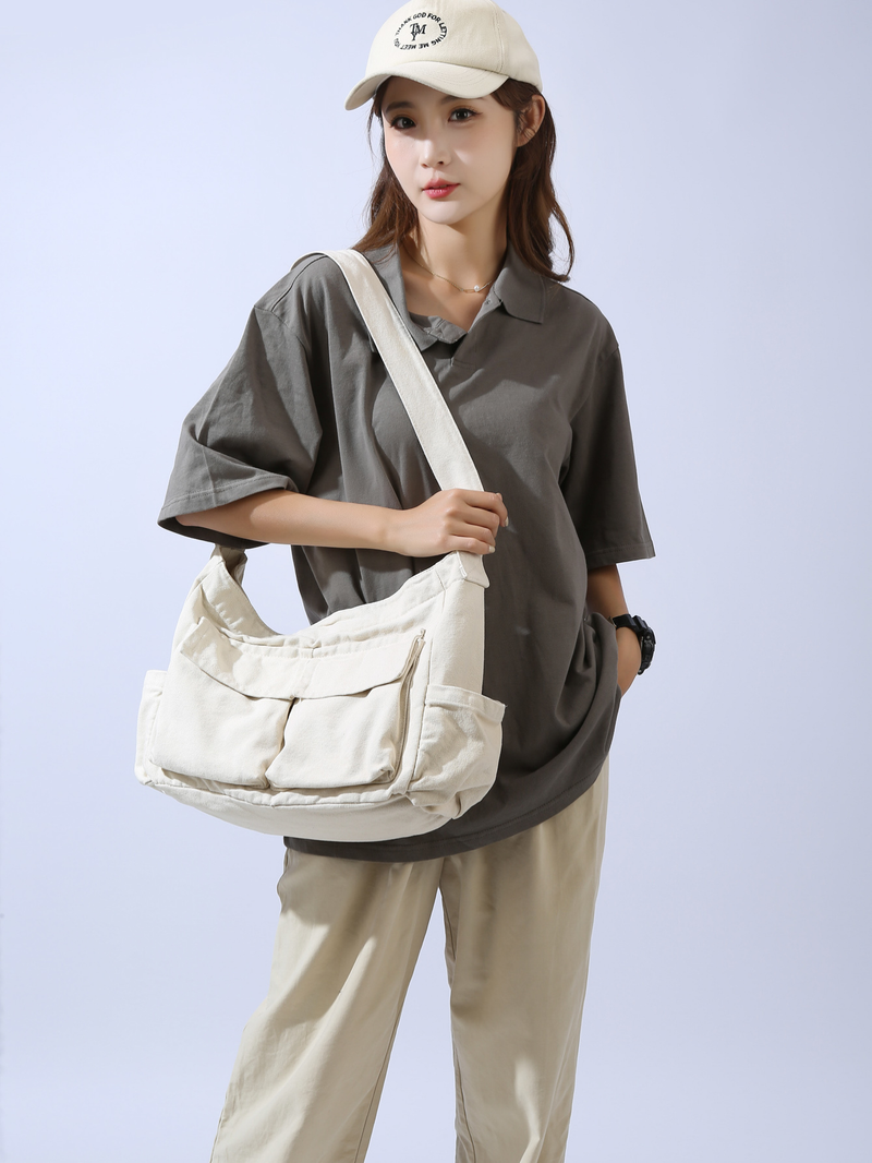 2024 Borsa da ragazza in tela Borse a tracolla per adolescenti Borse a tracolla da donna per adolescenti Borsa casual da donna Borsa a tracolla per adolescenti_voghion.com