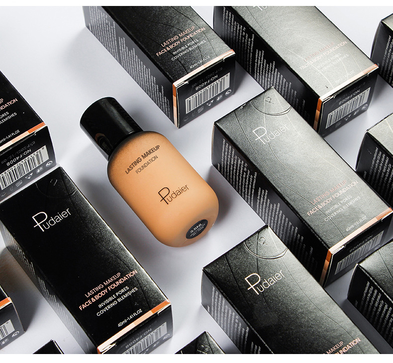 Warm Tonal Liquid Foundation Oil Control Vattentät Heltäckande ansiktsbehandling Naturlig Concealer Base Makeup Kosmetik_voghion.com