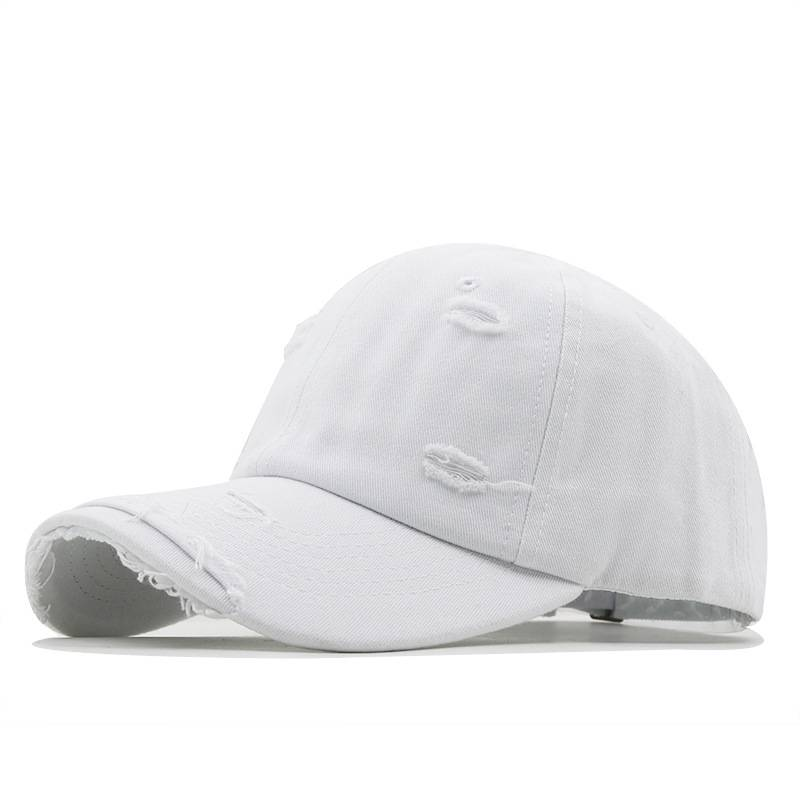 Retro-Perséinlechkeet, Baseballkapp mat Distress, Instagram fir Männer, Summertrend, Hip-Hop, villfälteg, mëllen Top, gebéite Rand, Sonneschutz, Entenbéikapp, Fraen_voghion.com