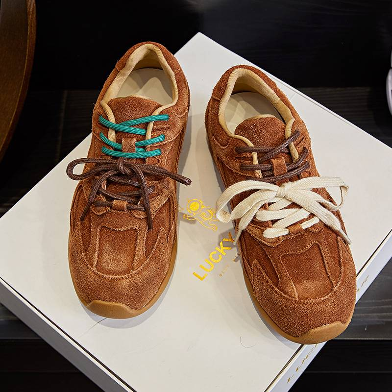 Mingliu Forrest Gump Shoes Women's 2025 Spring New Style Wasteland Vintage Dad Shoes Women's Casual Versatile Sports Women's Shoes Trend_voghion.com