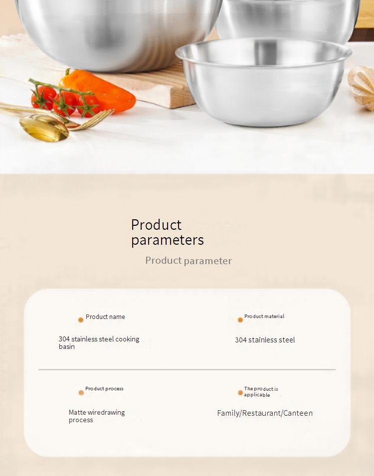 304 Stainless Steel Salad Colander With Handle Multi-Purpose Kitchen Strainer For Washing Rice Eggs Vegetables Pasta Draining Basket_voghion.com