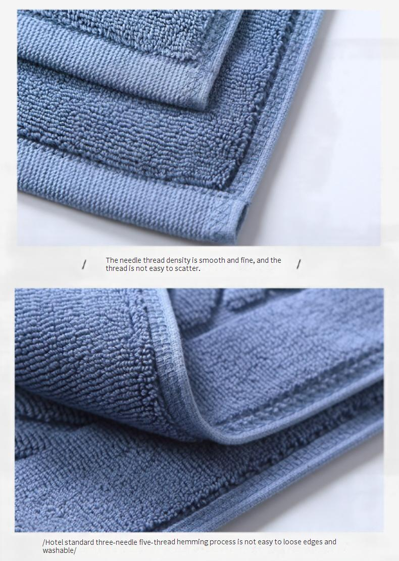 Tappetino da bagno in cotone - Ultra assorbente e senza pelucchi, lavabile in lavatrice, lusso minimalista per il bagno e l'arredamento della casa_voghion.com