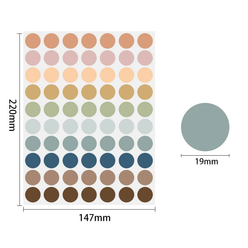 YOUEN 10PCS Color Dot Stickers 19mm - Blank Circle Labels For Classroom, Pricing & Sealing (12 Bright Colors)_voghion.com