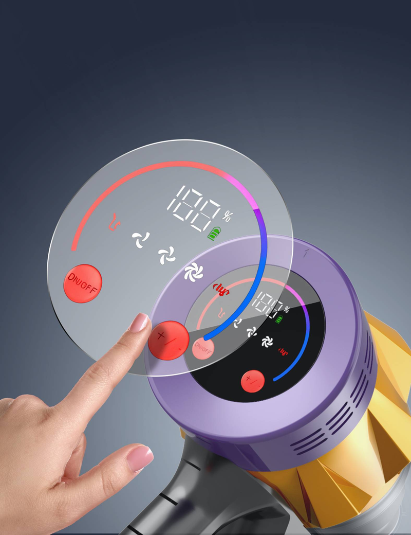 4-in-1 Handheld Vacuum Cleaner,Upright Cordless Vacuum Cleaner With LCD Screen, Suitable For Home, Car, Carpet, Pets, Hair, Ideal As A Gift._voghion.com