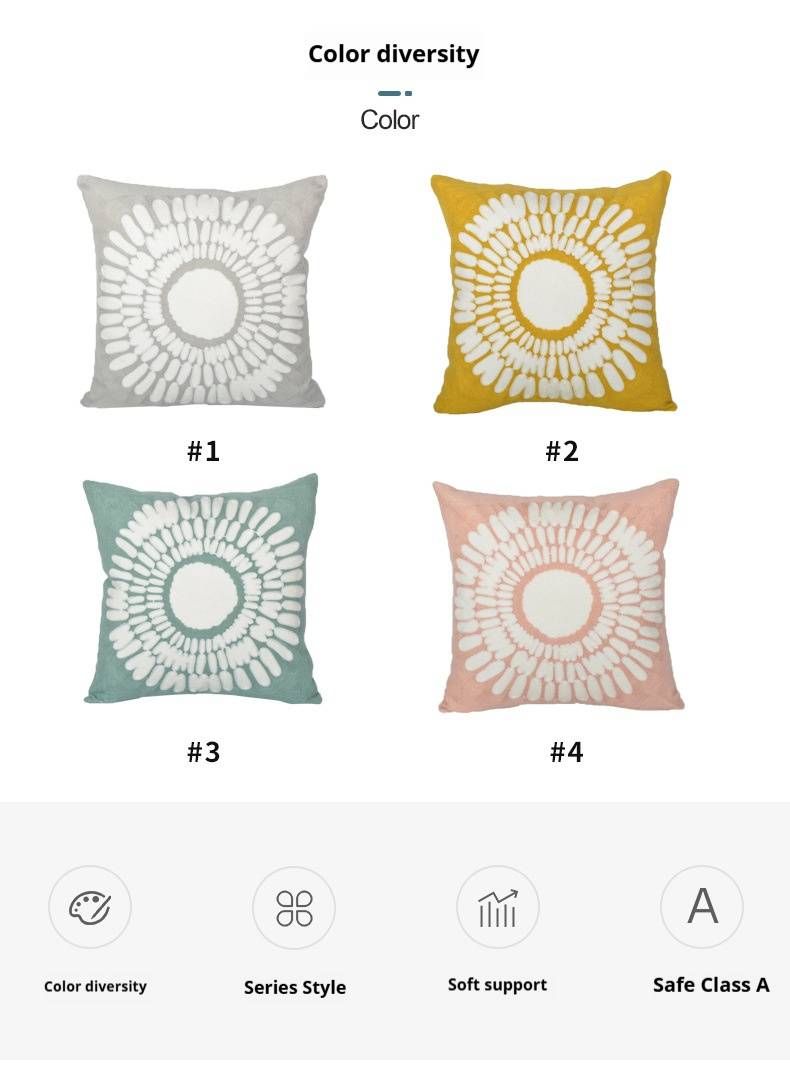 Minimalistischer Kissenbezug mit Einsatz – Waschbarer Sofa-/Bettkissenbezug aus Baumwolle, 45 x 45 cm, Unifarben (Nr. 1–4), atmungsaktive PP-Füllung, Zen-Wohndekor_voghion.com