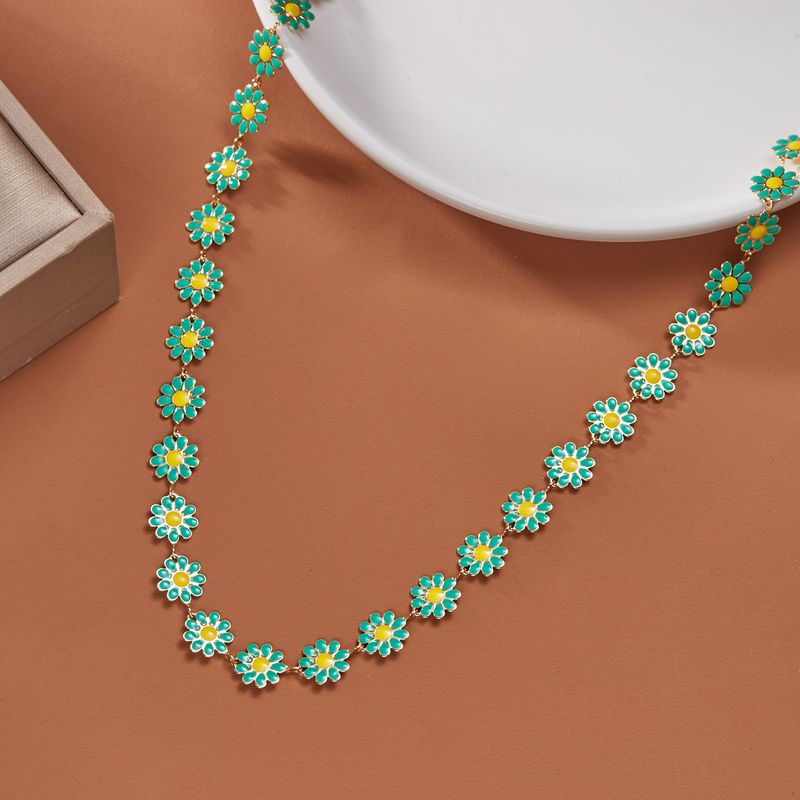 Collana girocollo con ciondolo a forma di catena colorata in smalto alla moda per donne e ragazze, stile coreano, da indossare al collo, per feste di matrimonio_voghion.com