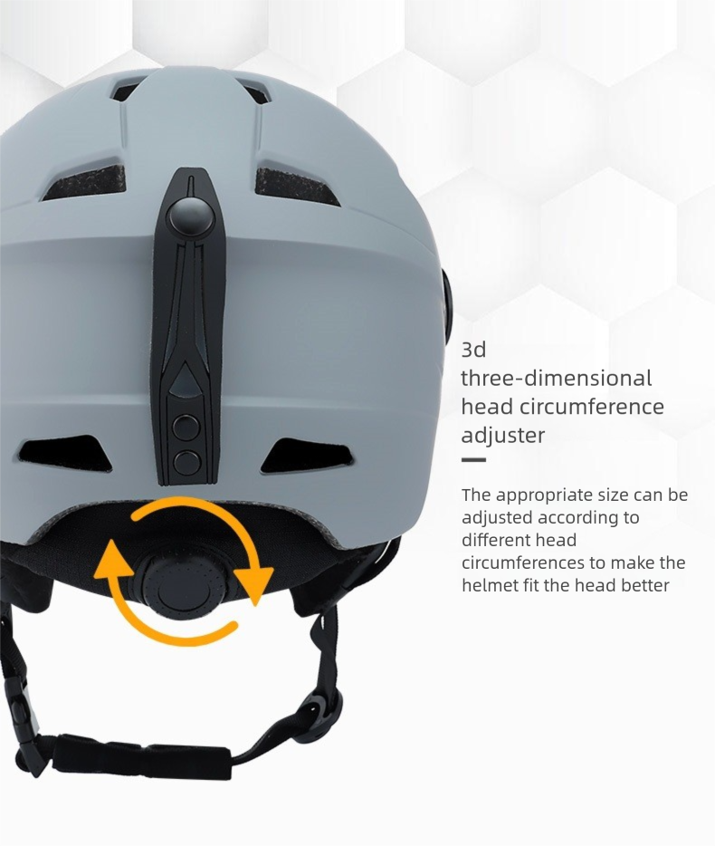 New Integrated With Ski Goggles Warm Snow Adult Outdoor Sports Safety Helmet_voghion.com