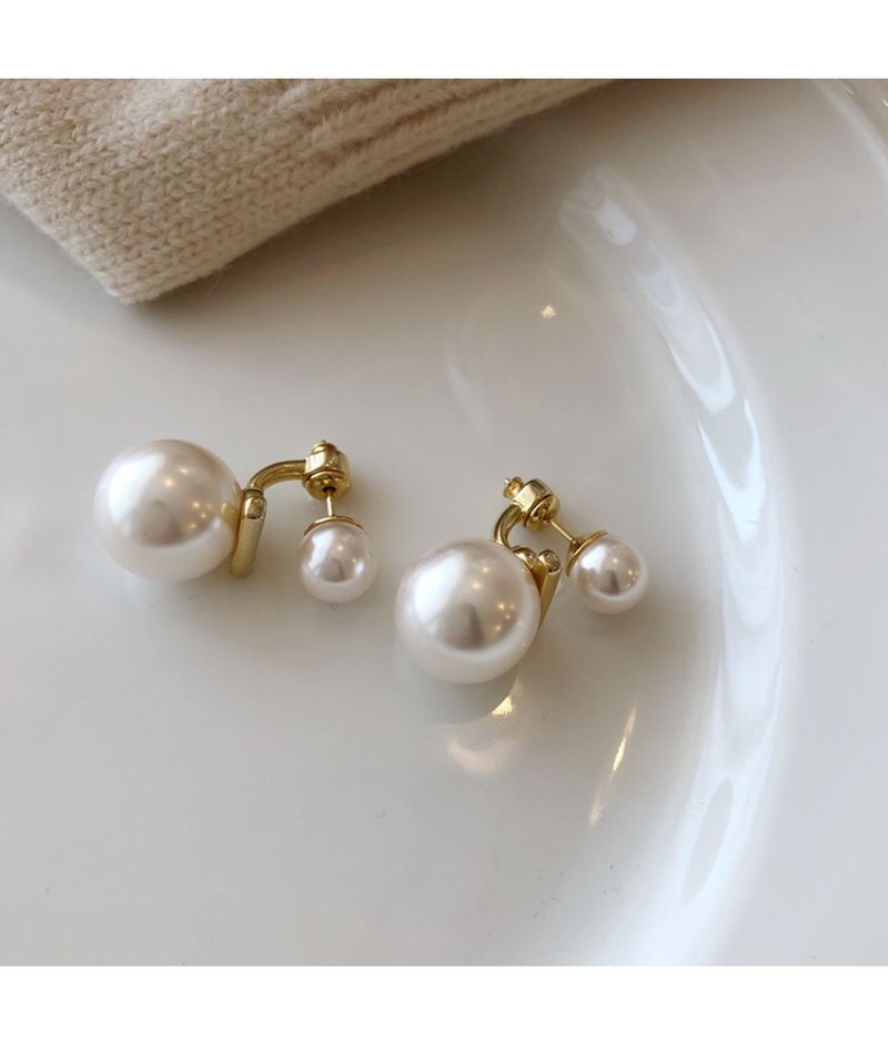 Versione coreana del temperamento di Dongdaemun, perle di nicchia, donne eleganti e alla moda, orecchini francesi di alta gamma, orecchini_voghion.com