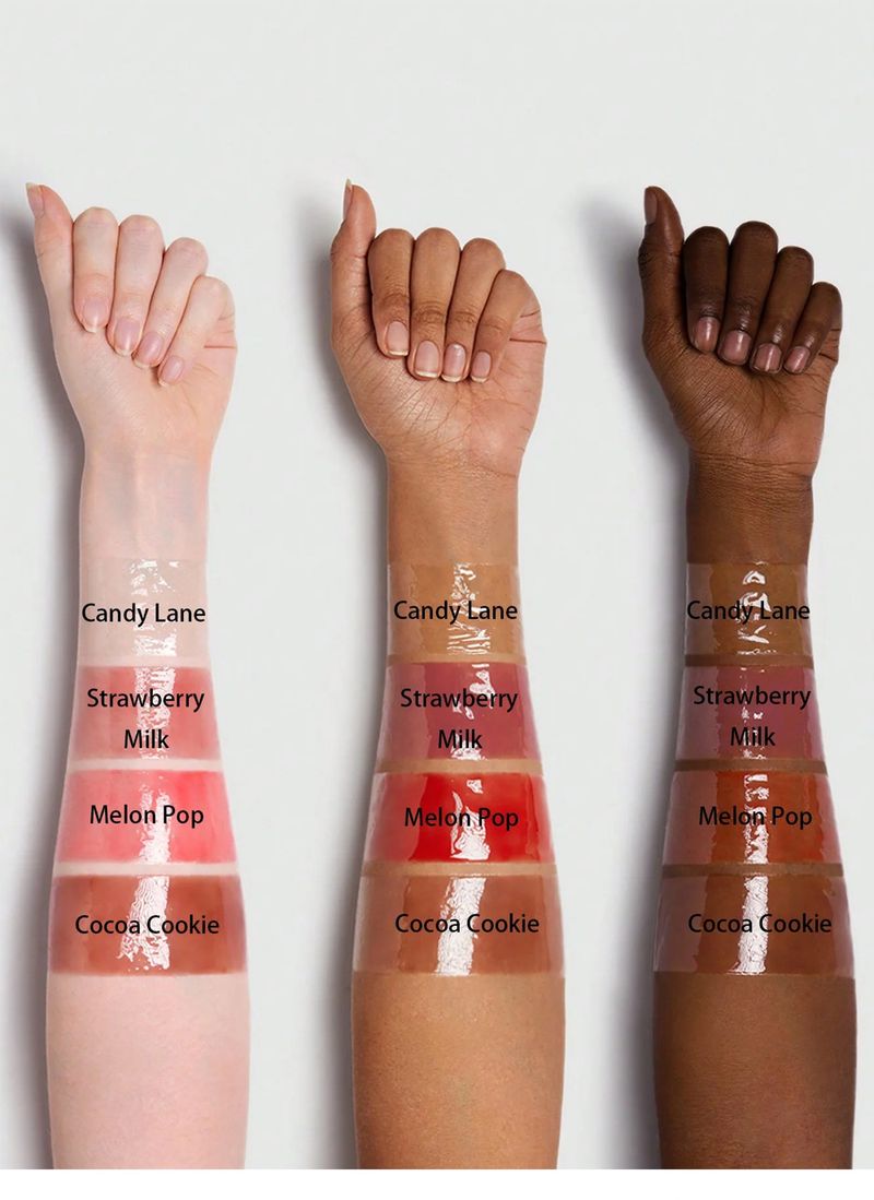 Schönheit & Gesundheit PAGE VINE Glossy Lip Balm Lippenstift Feuchtigkeitsspendendes Peeling Lippenöl Schutz_voghion.com