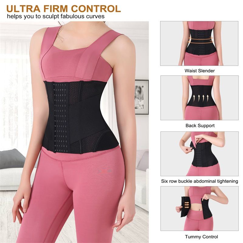 VoleFox Waist Trainer For Women High Waist Shaper Belt Strong Back Support Slimming Yoga Belt Large Size_voghion.com