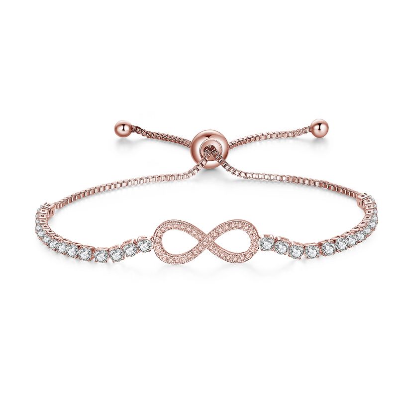 Creative Adjustable With Diamond Inlaid Number 8 Shape Bracelet Jewelry_voghion.com