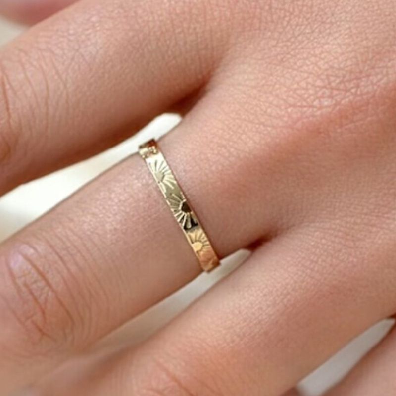 Vendite calde INS Trend Anello impilabile in acciaio inossidabile impermeabile alla luce del sole per le donne Regalo di gioielli di moda anti-appannamento_voghion.com