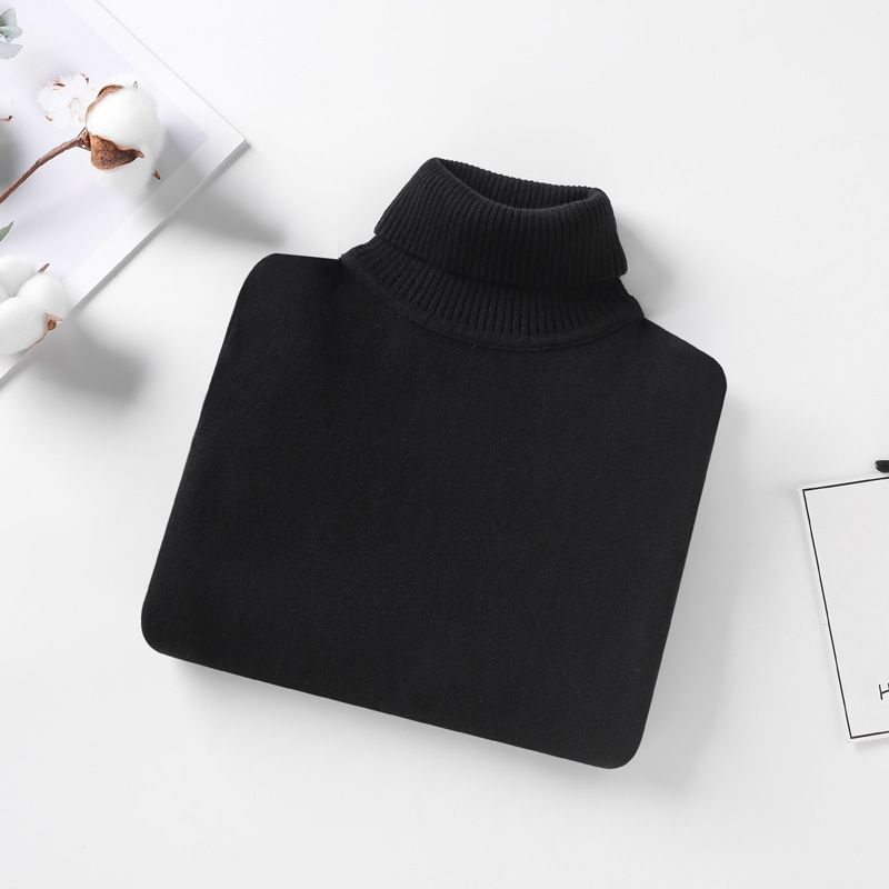 ZOEKAY Abbigliamento Genitori-Figli Maglione Dolcevita in Puro Cotone per Bambini Completo Fotografico per Ragazzi e Ragazze Maglione Base in Maglia_voghion.com