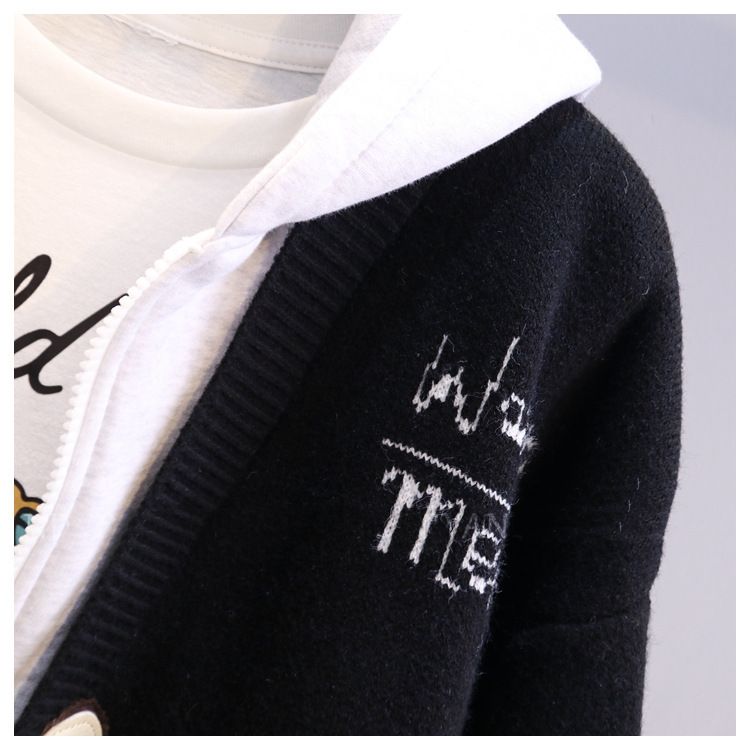 Cardigan élégant pour femme - Manteau ample oversize en tricot vintage à capuche, style bohème chic décontracté, mode automne-hiver_voghion.com