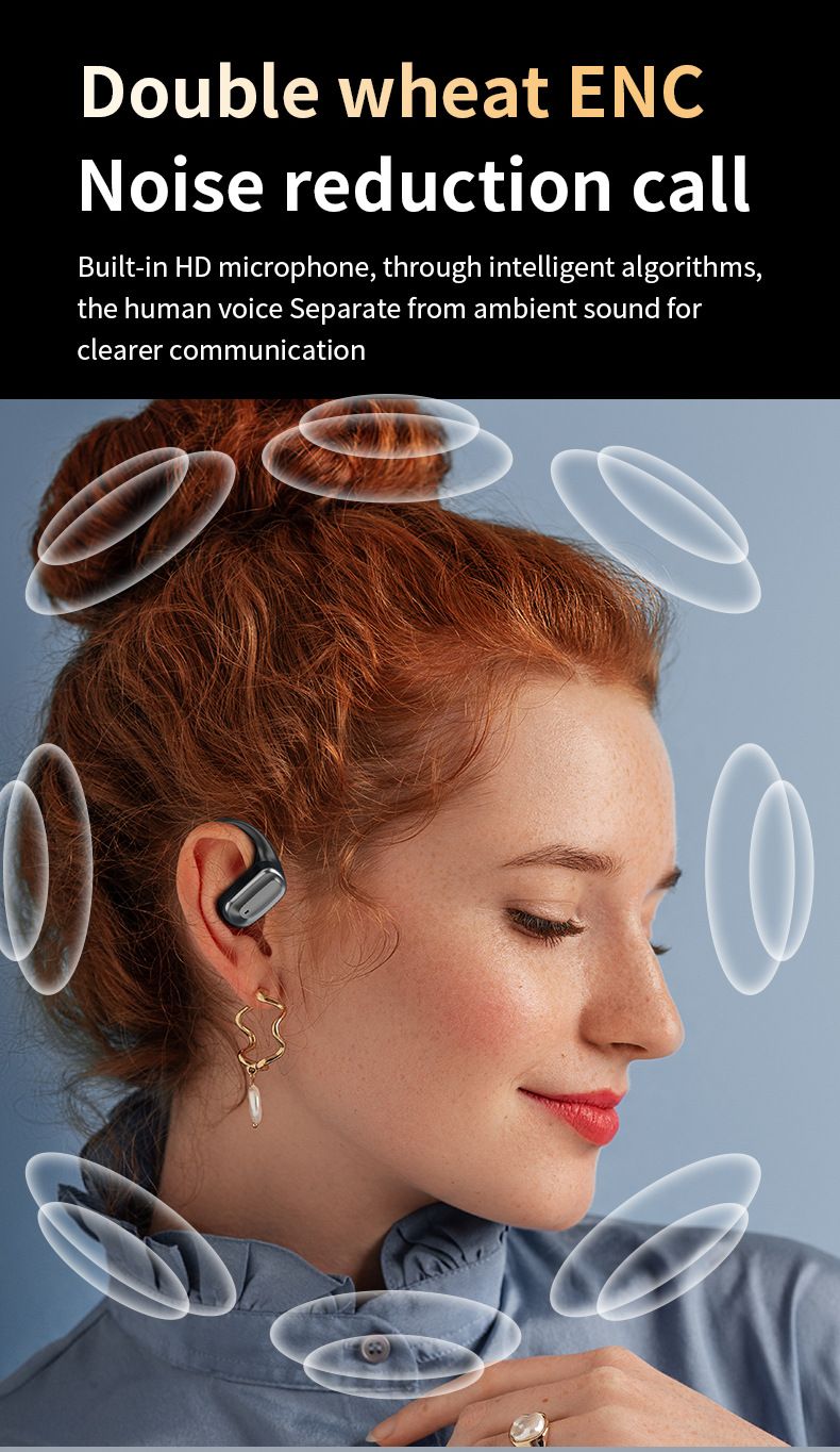 Auriculares inalámbricos A16 con pantalla táctil LED y reducción de ruido_voghion.com
