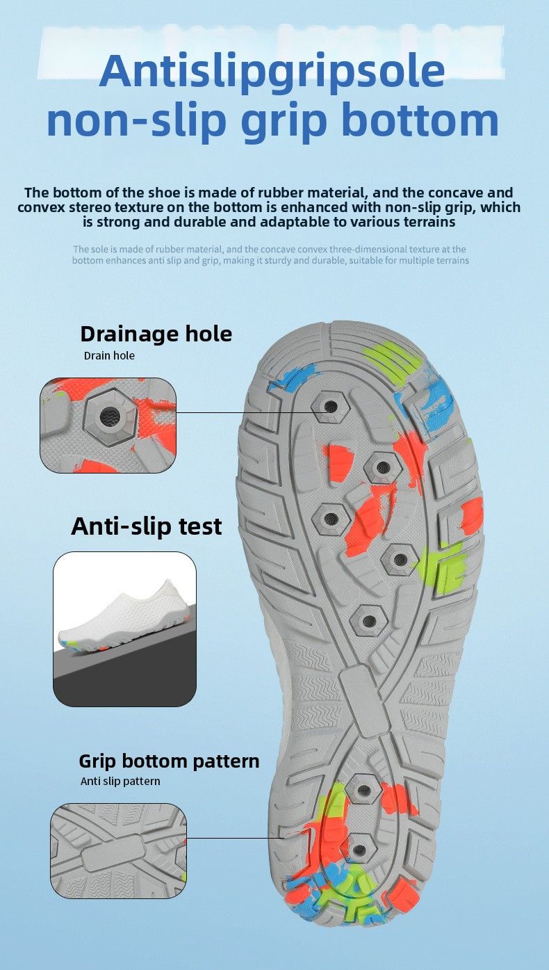 Couple Swimmin Men Thick Soft Sole Snorkelin Women Beach Divin Raftin Wadin Shoes Quick-Dry Non-Slip Stream_voghion.com