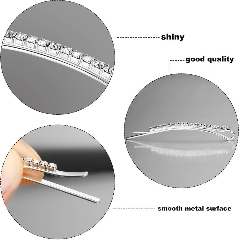 Κοσμήματα & Αξεσουάρ Κλιπ Jin Zhini Jennie Ίδιο Στυλ Απλό Κλιπ Μαλλιών με Στρας Κλιπ για Φράντζες Πλαϊνό Κλιπ για Μαλλιά με Μπλε Κλιπ_voghion.com