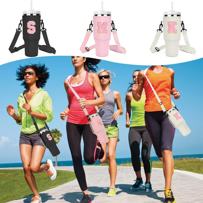 Ice Tyrant Becher-Taschengurt, verstellbarer Auto-Wasserflaschenbezug, Kälteisolierungsschutz, Becherbezug_voghion.com