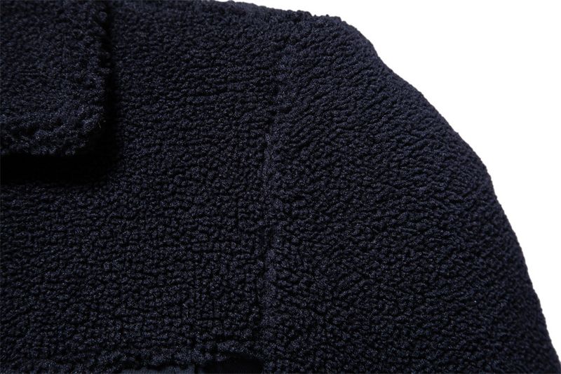 "Herren Patchwork Lammwolljacke – Herbst- & Wintermantel in europäischer Größe mit lässigem Cross-Border-Style (Schwarz/Khaki/Grün/Dunkelblau, S-XXL)"_voghion.com