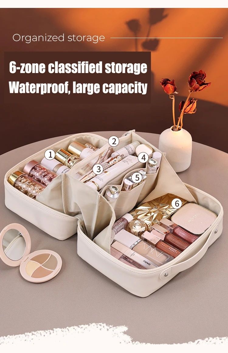 Wasserdichte Make-up-Tasche – Reise-Organizer mit großer Kapazität_voghion.com
