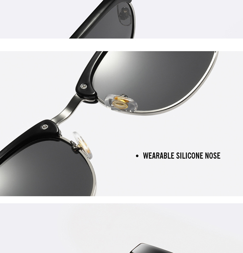 RBROVO Halbrandlose Retro-Sonnenbrille für Herren, 223 Markenbrille für Damen/Herren, klassische Brille für Herren, Lunette Soleil Femme_voghion.com