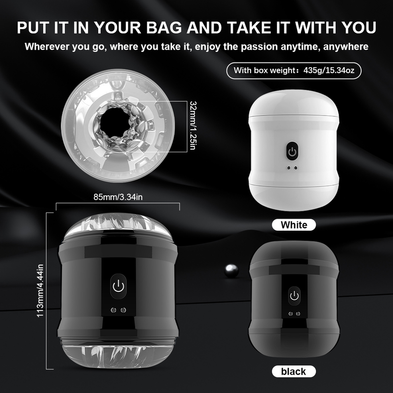 Masturbateur automatique pour homme, puissant, 10 vitesses, vibration, tasse de masturbation, exercice en silicone, rechargeable_voghion.com