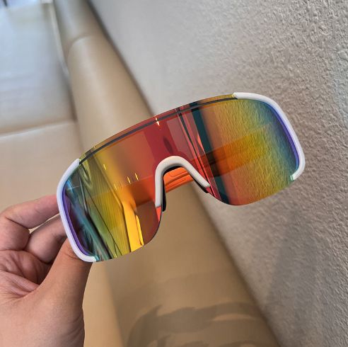 Outdoor Cycling Windproof Slimming Sunglasses Ski Goggles Protective Black Large Frame Hiking Glasses_voghion.com