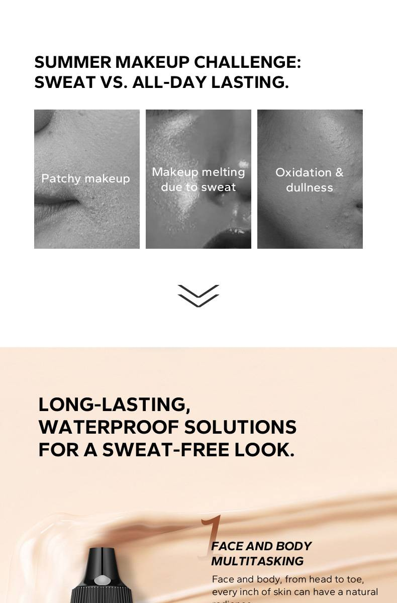 "3PCS"Tanning Matte dugotrajni tekući puder Tamni korektor s visokim prekrivanjem_voghion.com