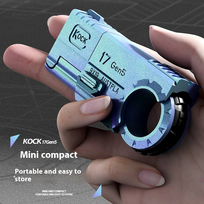Παιχνίδι όπλο Soft Bullet Mini Glock διπλό πιστόλι δακτυλίου πιστόλι αποσυμπίεσης κράμα εκτοξευτήρα παιχνίδι εκτόξευσης_voghion.com