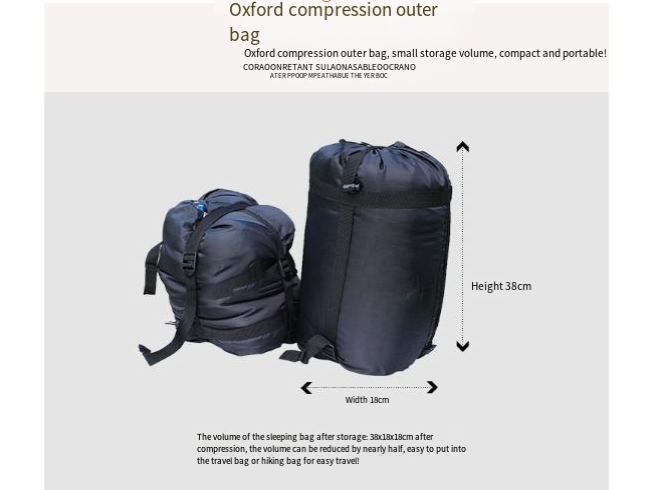 Outdoor-Schlafsack für Erwachsene im Herbst und Winter, Thermo-Schlafsack für drinnen und draußen, Camping, Reisen, Hotel, schmutzige Daunen-Baumwolle_voghion.com