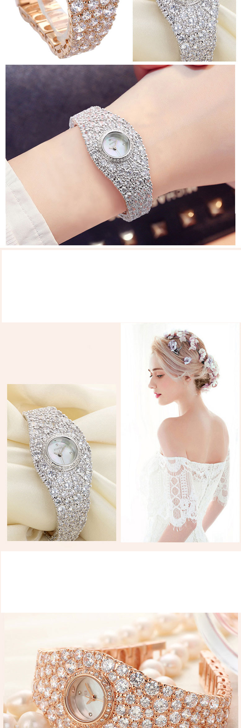 Damenuhren Diamantbesetzte Sternuhr für Frauen Uhr für Frauen_voghion.com