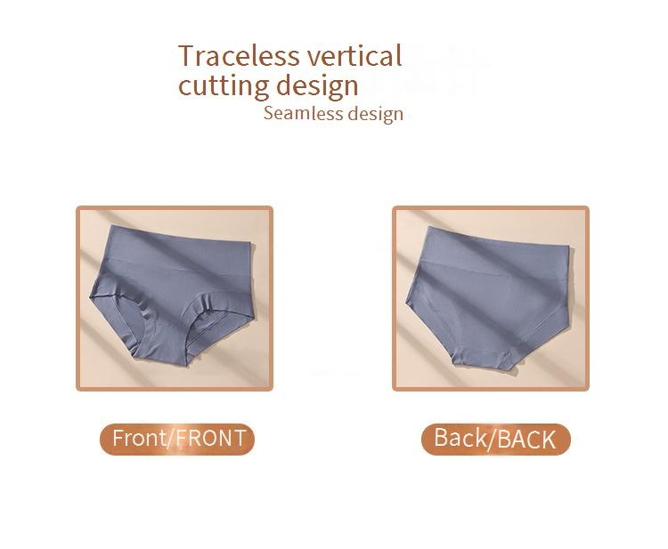 Women's Intimates Pure Cotton High Waist Abdomen And Hip Lifting Plus Fat Super Large Size Boxer Briefs_voghion.com