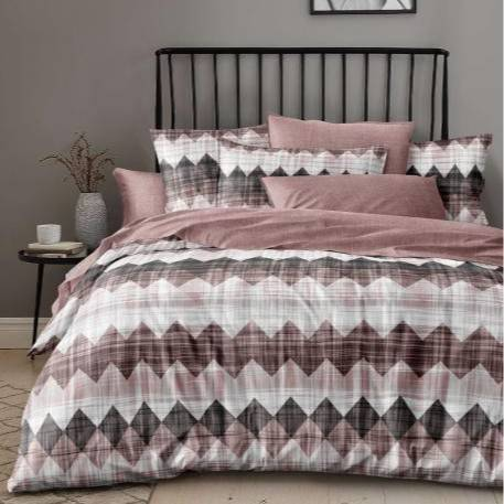 Conjunto de capa de edredom geométrico, conjunto de cama de 3 peças – tamanhos EUA/UE/AU (solteiro/queen/king size), macio e respirável, estilo lençol com elástico, decoração moderna para casa_voghion.com