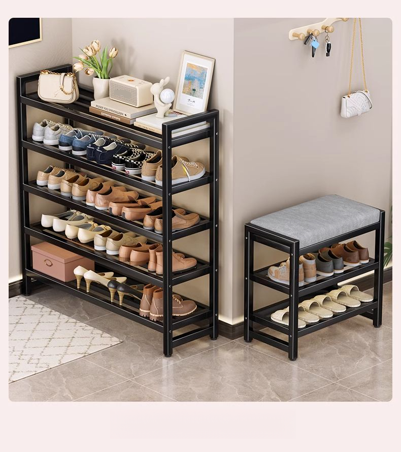 Rack Multi-layer Home Entrance 2025 New Model Simple Entryway Small Bench Indoor Shoe Cabinet For Rental Houses_voghion.com