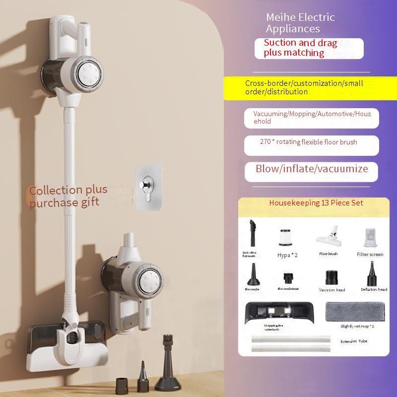 Powerful Cordless/Corded Vacuum Cleaner With 18000Pa Suction, 3-in-1 Multifunction (Vacuum, Blow, Mop) For Pet Hair, Dust & Hard Floors_voghion.com