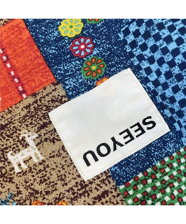 Denim Bag Women's Shoulder Bag Ethnic Style Patchwork Bag Single Shoulder Large Capacity Crossbody Bag Cowboy Double Bread_voghion.com