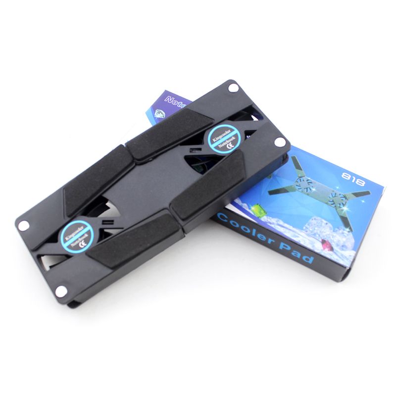 Foldable Cooling Pad With Double Fans Laptop Stand USB Powered For 7-15 Inch Notebook PC LCD Display Cooler Holder_voghion.com