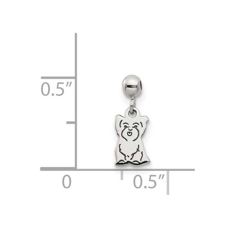 Mio Memento Sterling Silver Dangle Dog Charm_voghion.com