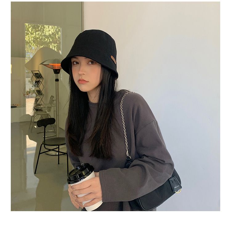 Nuovo cappello da pescatore piccolo con viso appariscente per le gite primaverili ed estive da donna, viso tondo, adatto per cappello a scodella, moda, testa grande, cappello da sole, marea_voghion.com