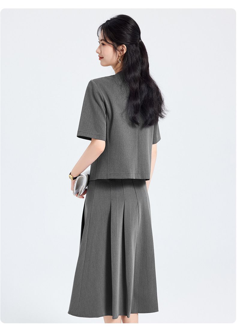 Apricot Colored Suit Women In Summer, New Style For College Students, Teaching Funding Interviews, Formal Attire,_voghion.com