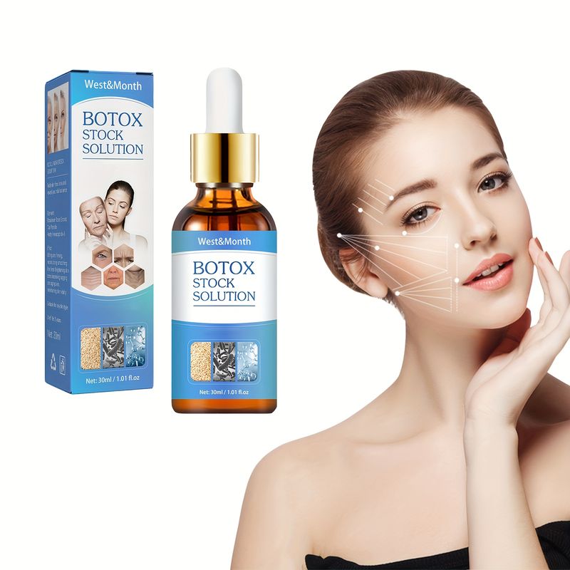 Ser fermizant cu colagen, esență facială de colagen cu argirelină și acid hialuronic - hidratează și netezește pielea feței, ser 30 ml / 1 fl. oz_voghion.com