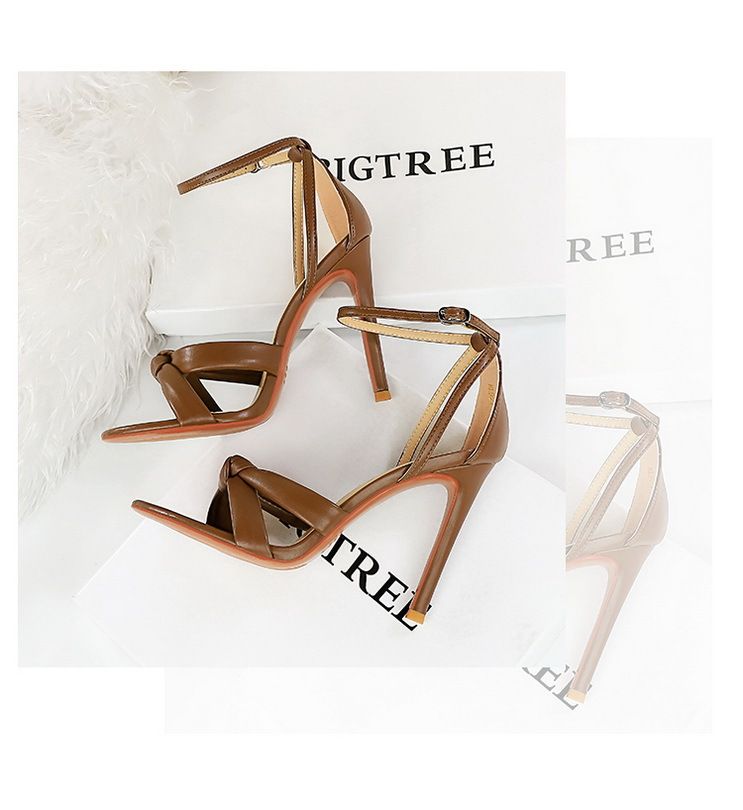 Chaussures à talons d'été pour femmes, talons Super hauts fins, bout creux et bout ouvert, sandales Sexy pour boîte de nuit, 927-6_voghion.com