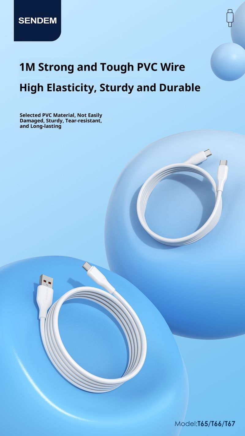 Digitex Zhenpin 120W Original Type-C Fast Compatible With Samsung/ 15 Exclusive 6A Mobile Phone Data Charging Cable_voghion.com