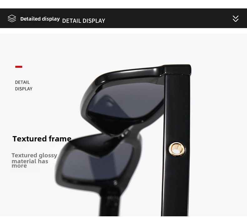 2022Jennie avec des lunettes de soleil à petite monture œil de chat pour femmes tremble en direct explosions Net lunettes de soleil de loisirs rouges pare-soleil marée_voghion.com