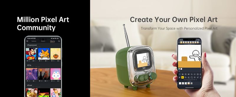 Divoom T-tiivoo-2 Mini altoparlante Bluetooth retrò con rumore bianco, altoparlante Bluetooth portatile vintage per il sonno, subwoofer di alta qualità_voghion.com